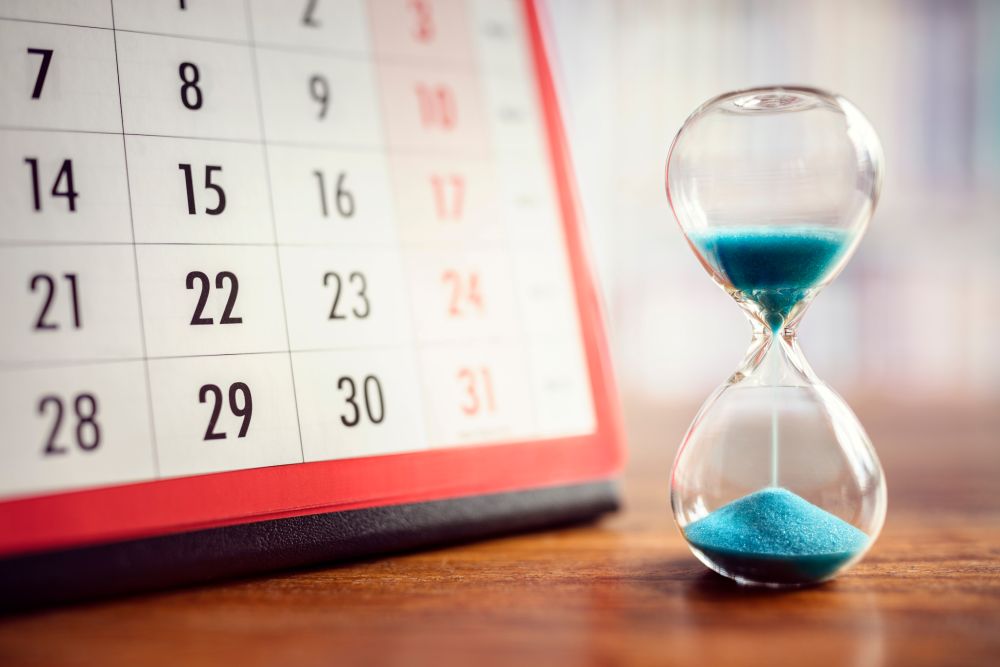 Calendar And Sand Timer